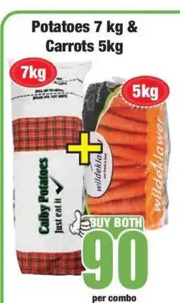 Boxer Potatoes 7 kg & Carrots 5 kg offer