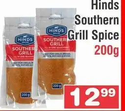 Advance Cash n Carry Hinds Southern Grill Spice 200g offer