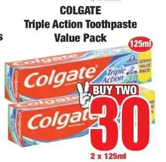 Boxer Colgate Triple Action Toothpaste Value Pack offer