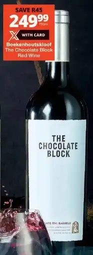 Checkers Boekenhoutskloof The Chocolate Block Red Wine offer
