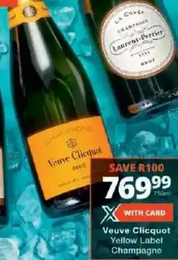 Checkers Veuve Clicquot Yellow Label Champagne offer