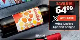 Checkers Wine Lovers Spanish Sangria offer