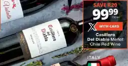 Checkers Casillero Del Diablo Merlot Chile Red Wine offer