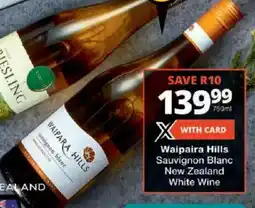 Checkers Waipaira Hills Sauvignon Blanc New Zealand White Wine offer