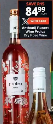 Checkers Anthonij Rupert Wine Protea Dry Rosé Wine offer