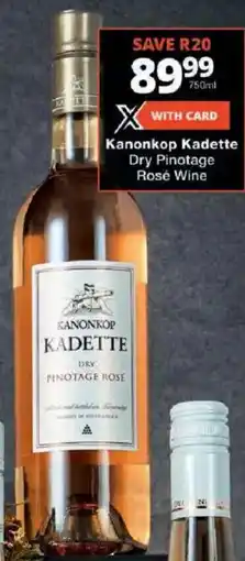 Checkers Kanonkop Kadette Dry Pinotage Rosé Wine offer