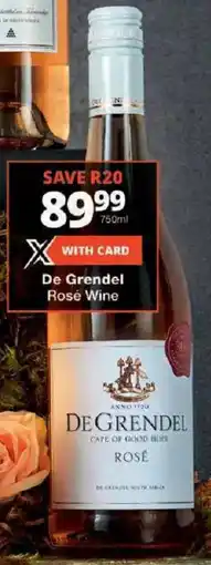 Checkers De Grendel Rosé Wine offer