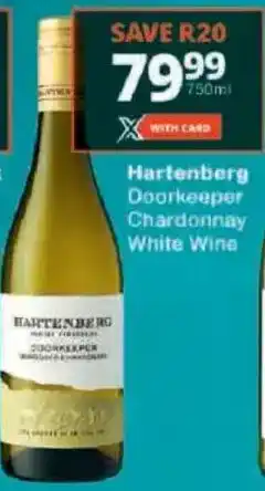 Checkers Hartenberg Doorkeeper Chardonnay White Wine offer