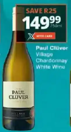 Checkers Paul Clüver Village Chardonnay White Wine offer