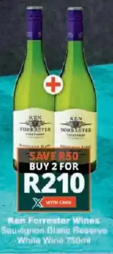 Checkers Ken Forrester Wines Sauvignon Blanc Reserve White Wine offer