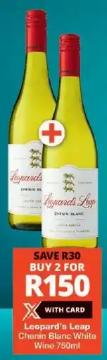 Checkers Leopard's Leap Chenin Blanc White Wine offer