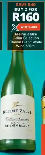 Checkers Kleine Zalze Cellar Selection Chenin Blanc White Wine offer