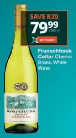 Checkers Franschhoek Cellar Chenin Blanc White Wine offer