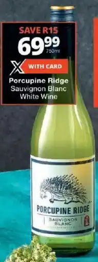 Checkers Porcupine Ridge Sauvignon Blanc White Wine offer