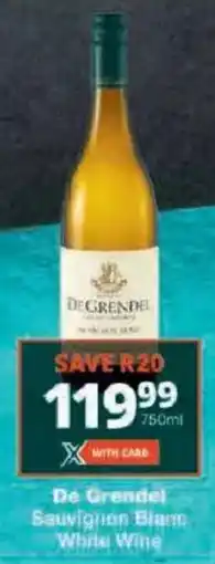 Checkers De Grendel Sauvignon Blanc White Wine offer
