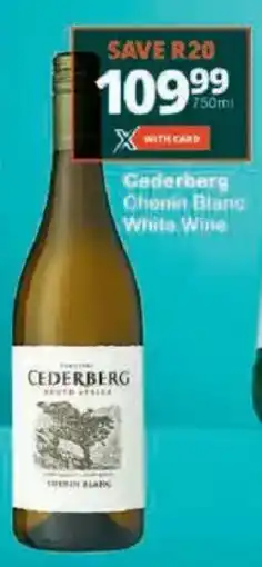 Checkers Cederberg Chenin Blanc White Wine offer