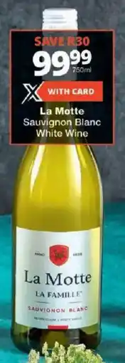 Checkers La Motte Sauvignon Blanc White Wine offer