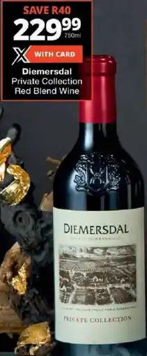 Checkers Diemersdal Private Collection Red Blend Wine offer