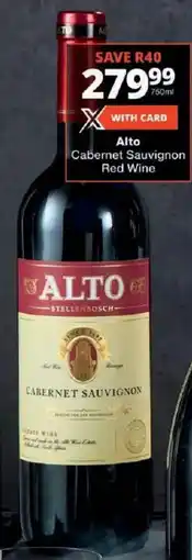 Checkers Alto Cabernet Sauvignon Red Wine offer