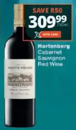Checkers Hartenberg Cabernet Sauvignon Red Wine offer