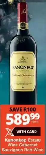 Checkers Kanonkop Estate Wine Cabernet Sauvignon Red Wine offer