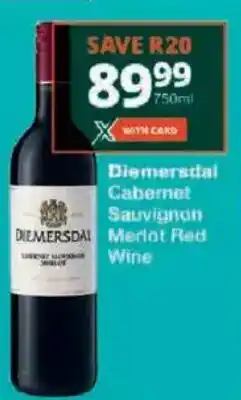 Checkers Diemersdal Cabernet Sauvignon Merlot Red Wine offer