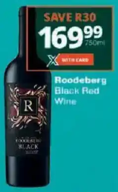 Checkers Roodeberg Black Red Wine offer