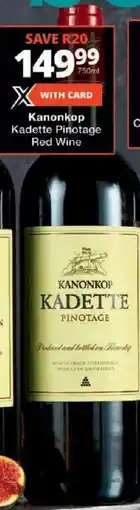 Checkers Kanonkop Kadette Pinotage Red Wine offer