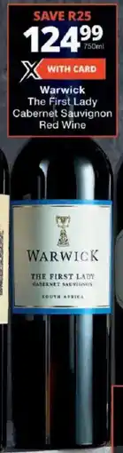 Checkers Warwick The First Lady Cabernet Sauvignon Red Wine offer