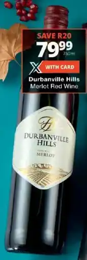 Checkers Durbanville Hills Merlot Red Wine offer
