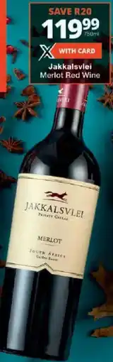 Checkers Jakkalsvlei Merlot Red Wine offer
