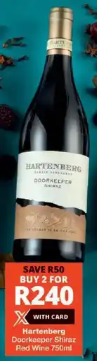 Checkers Hartenberg Doorkeeper Shiraz Red Wine offer
