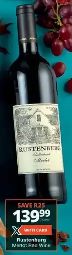 Checkers Rustenburg Merlot Red Wine offer