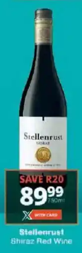 Checkers Stellenrust Shiraz Red Wine offer
