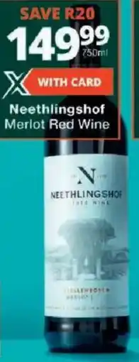 Checkers Neethlingshof Merlot Red Wine offer