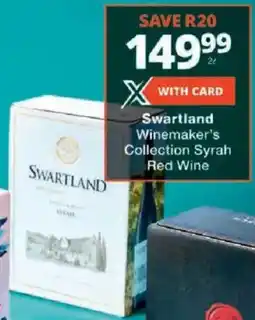 Checkers Swartland Winemaker's Collection Syrah Red Wine offer