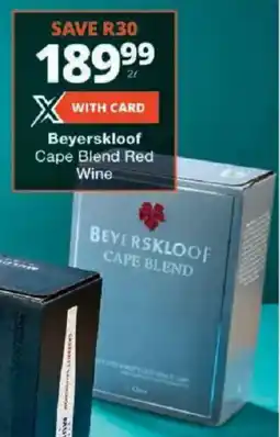 Checkers Beyerskloof Cape Blend Red Wine offer