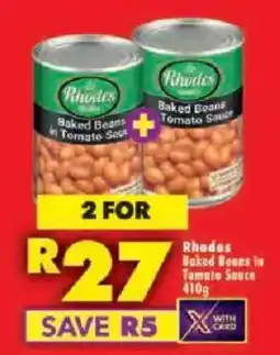 Shoprite Rhodes Baked Beans in Tomato Sauce offer