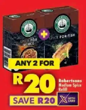 Shoprite Robertsons Medium Spice Refill offer