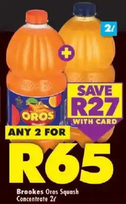 Shoprite Brookes Oros Squash Concentrate offer
