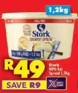 Shoprite Stork 40% Fat Spread offer