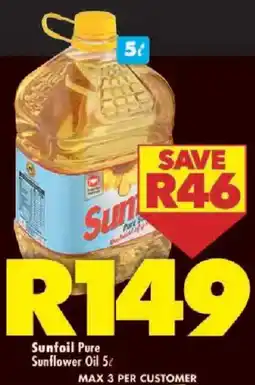 Shoprite Sunfoil Pure Sunflower Oil offer