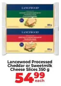 Food Lover's Market Lancewood Processed Cheddar or Sweetmilk Cheese Slices offer