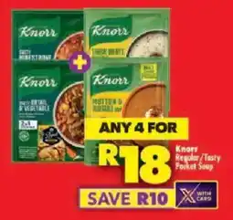 Shoprite Knorr Regular/ Tasty Pocket Soup offer
