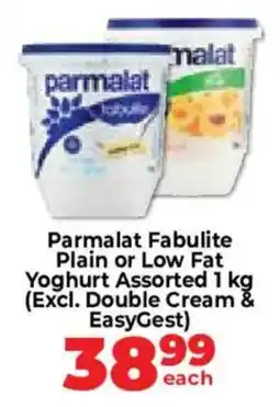 Food Lover's Market Parmalat Fabulite Plain or Low Fat Yoghurt Assorted offer