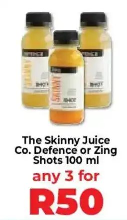 Food Lover's Market The Skinny Juice Co. Defence or Zing Shots offer