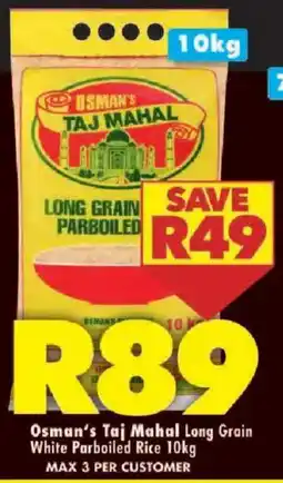 Shoprite Osman's Taj Mahal Long Grain White Parboiled Rice offer