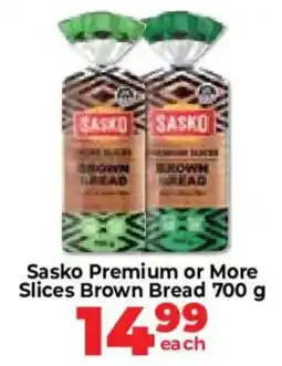 Food Lover's Market Sasko Premium or More Slices Brown Bread offer