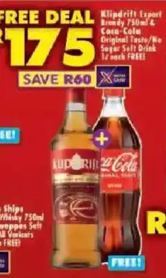 Shoprite Klipdrift Export Brandy offer