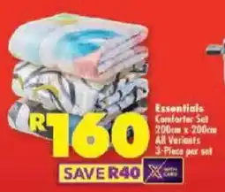 Shoprite Essentials Comforter Set offer